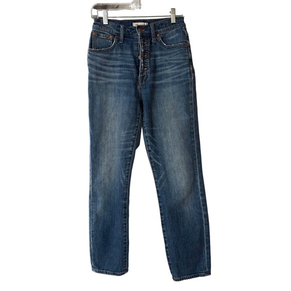 Madewell Women's The Perfect Vintage Blue Button-Fly Jeans Size 27 - Picture 1 of 9